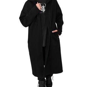 Foxblood Long Line Open Hoodie